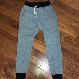 Mens XS/S John Elliot gray and navy joggers